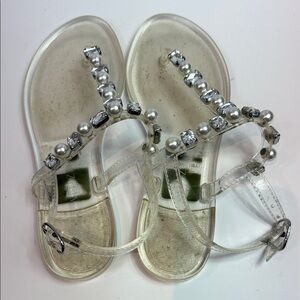 Stuart Weitzman Pearl Jelly Sandals – Size 7.5
